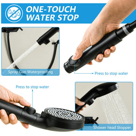 GUOYINDONG water spray modes demo displaying rain to power wash versatility