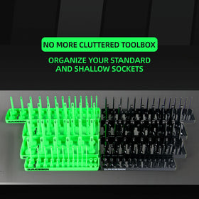 GURADESIGN trays arranged on a workbench illustrating tidy workflow benefit