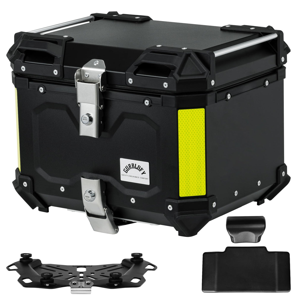 Gurblofy front view showing sturdy aluminum shell and sleek finish for durable protection