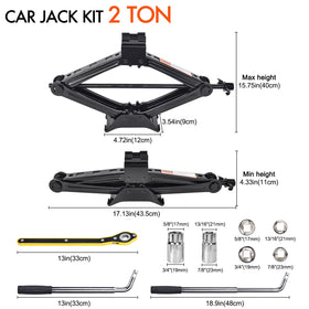 Gurduenon scissor jack close-up showing corrosion-resistant metal and stable base