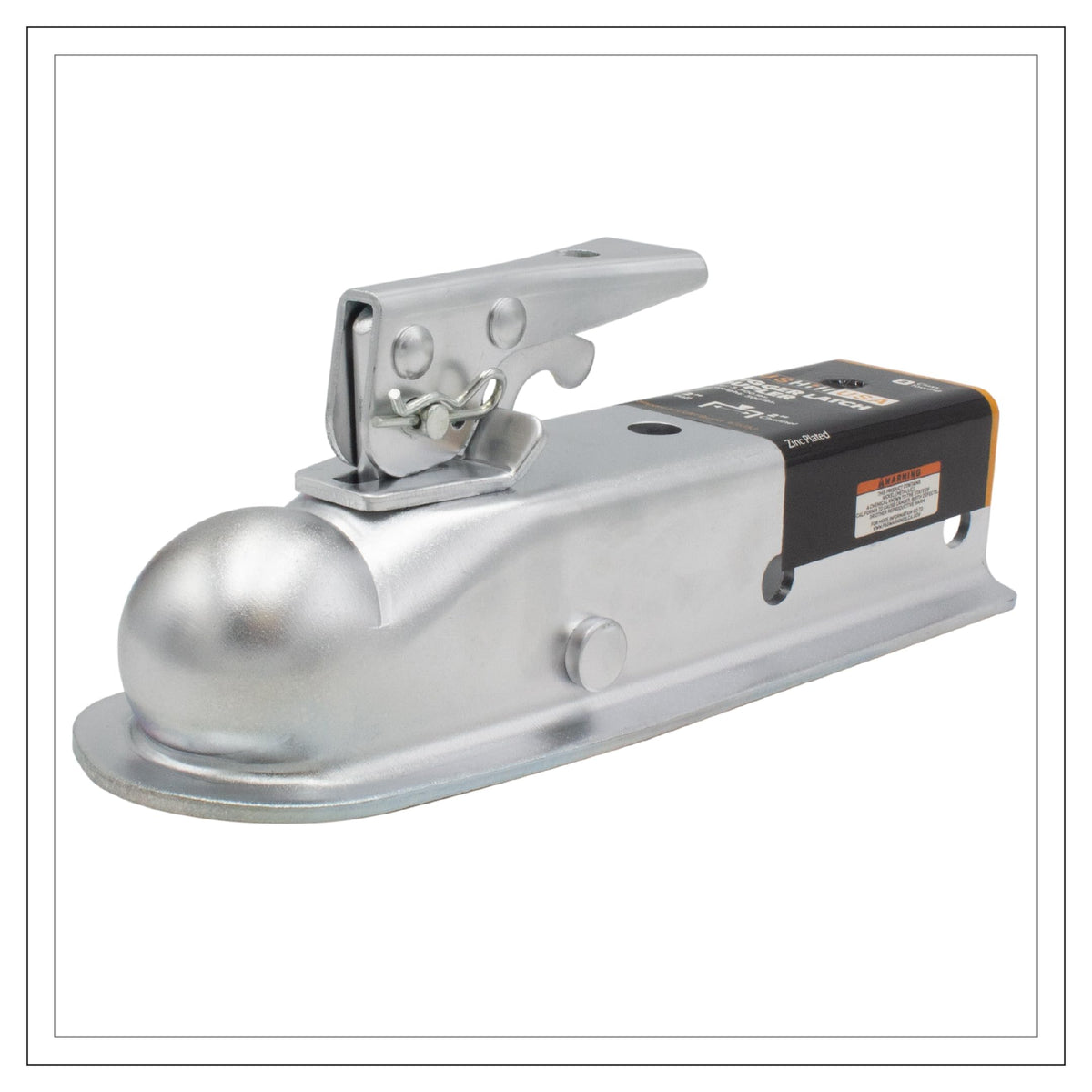 GusHill coupler front profile showing ball socket and secure fit