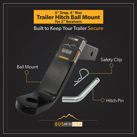 GusHill side view highlighting 6-inch drop and sturdy construction