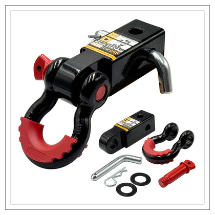 GusHill front view of shackle hitch showing secure fit and strength