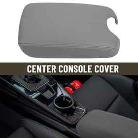 Guteauto close-up of grey PU leather texture for easy cleaning and comfort