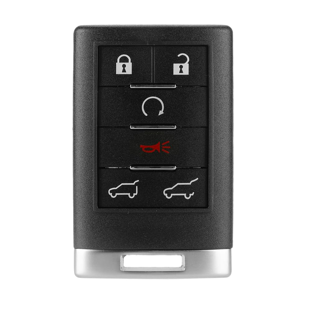 Guteauto front view of remote showing buttons and compatibility, convenient replacement