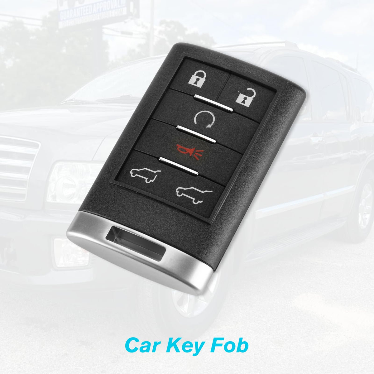 Guteauto remote beside car key for scale, clear size and fit benefit