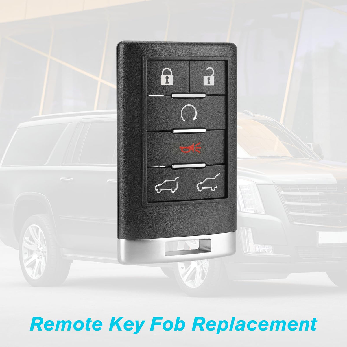 Guteauto remote with battery installed, ready-to-program convenience benefit