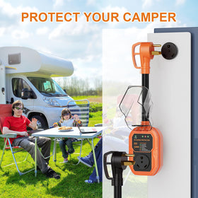 GutterWord lifestyle campsite setup showing added peace of mind while camping