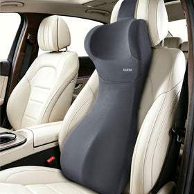 Guttylief front view on car seat showing full-length support and improved posture
