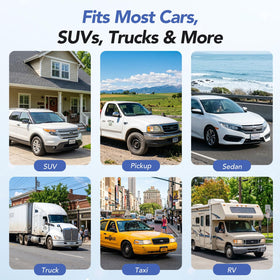 Guttylief in car lifestyle image reducing driver stiffness during long trips
