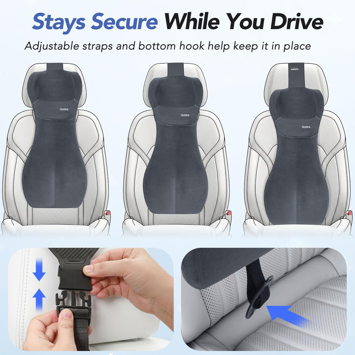 Guttylief fitted in SUV and truck seat showing universal vehicle compatibility