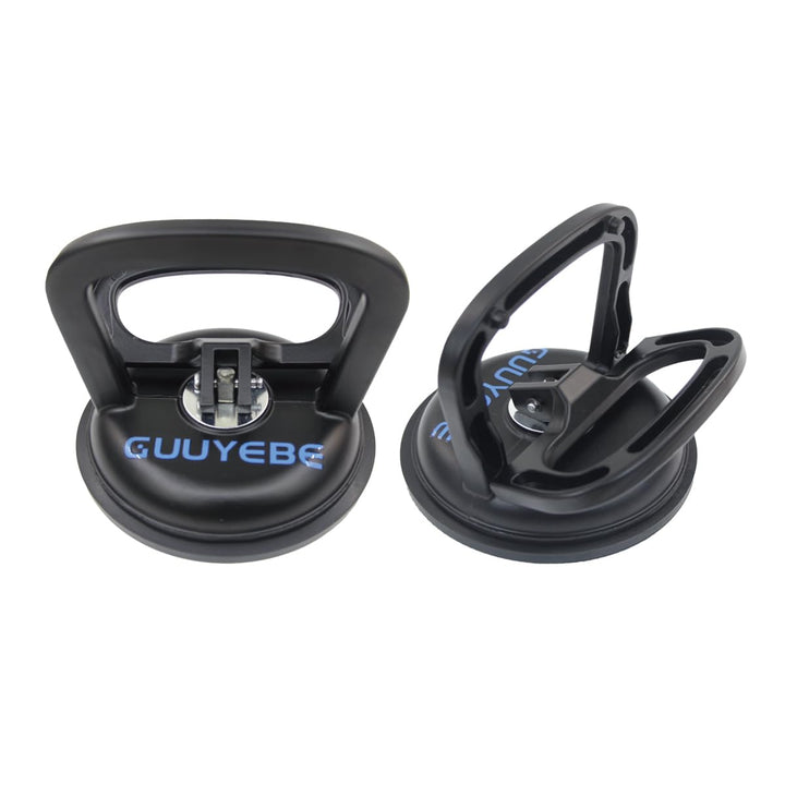 GuuYebe front packaging showing two heavy duty suction cups and included handles for secure transport