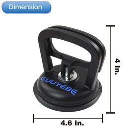 GuuYebe suction cup attached to car windshield illustrating dent puller and repositioning benefit