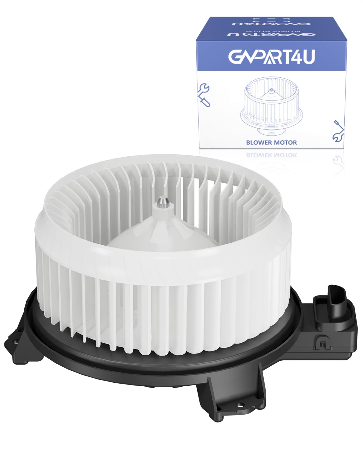GVPART4U front blower motor front view showing fit and airflow benefits