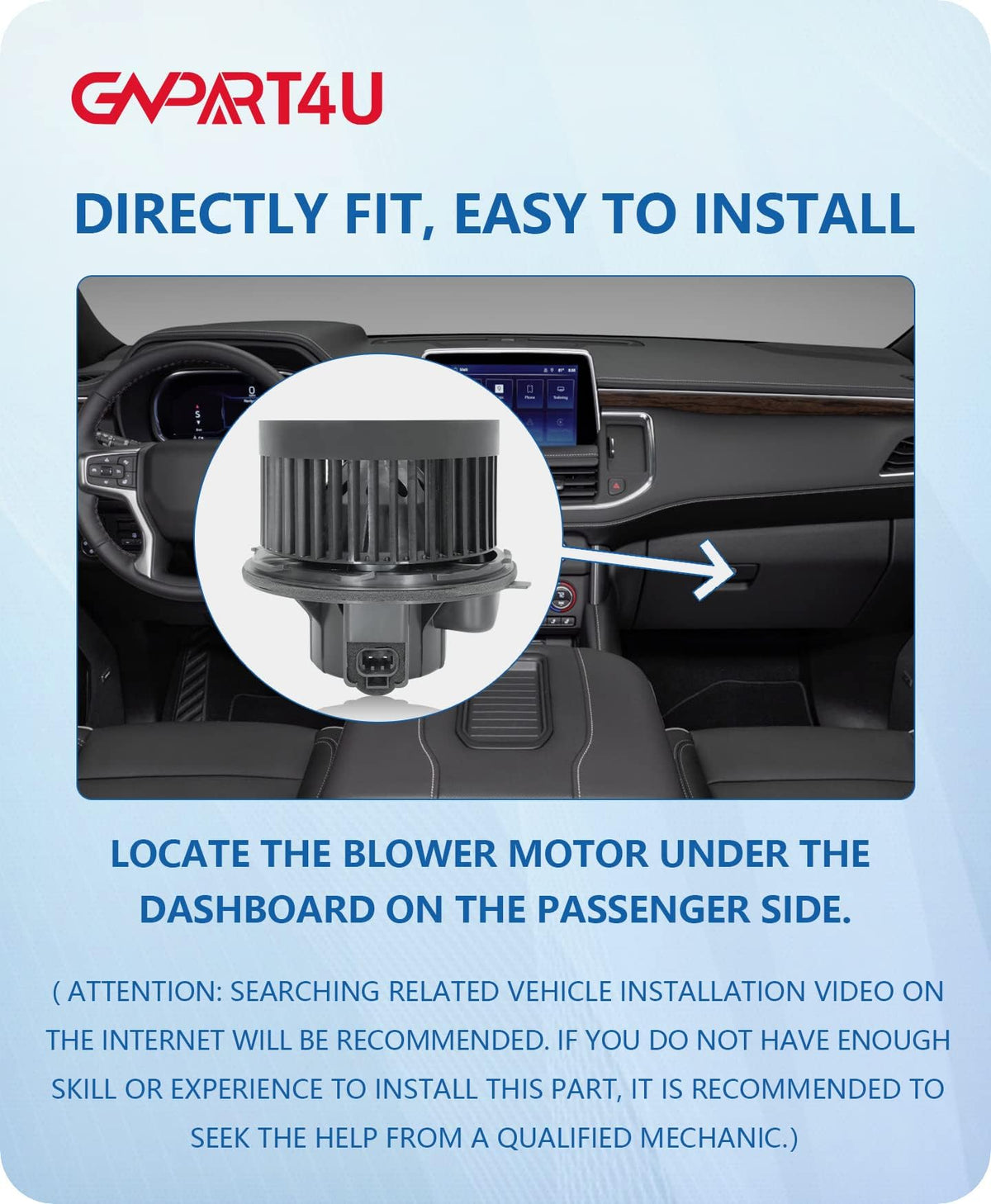 GVPART4U installed under dash demonstrating straightforward replacement benefit