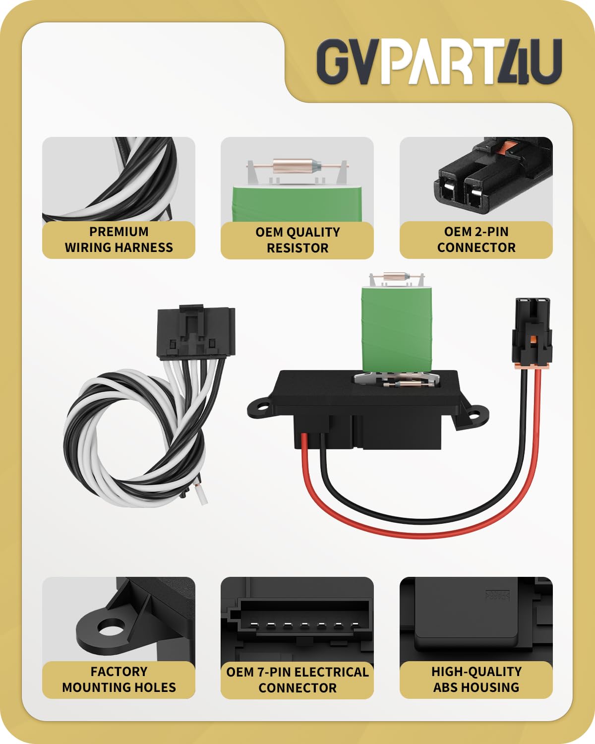 GVPART4U boxed unit with label, verifies correct OE cross-reference packing