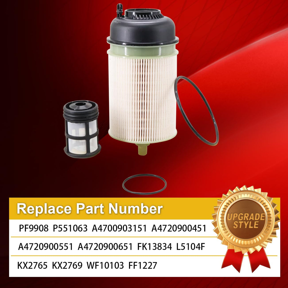 GXFCY LF17511 close-up of oil filter surface for reliable engine protection