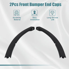 GXARTS end caps installed on RAV4 front corner demonstrating seamless aesthetic benefit