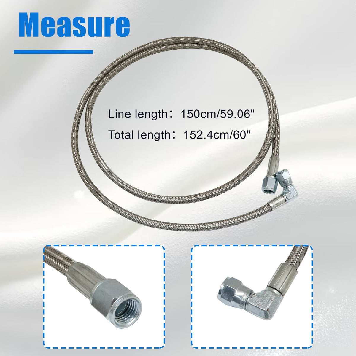 GXARTS close-up of 90° swivel fitting showing easy angled routing and reduced stress
