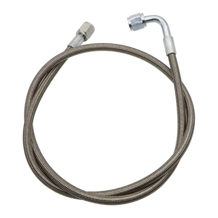 GXARTS front packaging showing full 36" braided oil feed line and benefit of ready fit