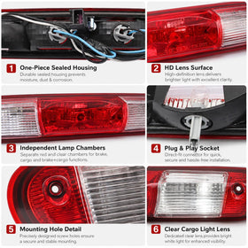 GXARTS brake light next to ruler showing dimensions for confident fitment