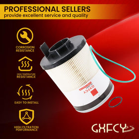 GXFCY filters in a garage during installation illustrating practical use and maintenance