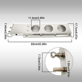 GXYWADY stainless steel chrome finish showing corrosion resistance texture