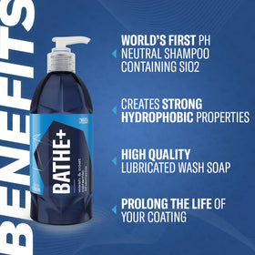 Gyeon Bathe+ dense foam texture demonstrating lubrication and swirl reduction