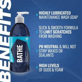 Gyeon Bathe dense foam close-up demonstrating superior lubrication