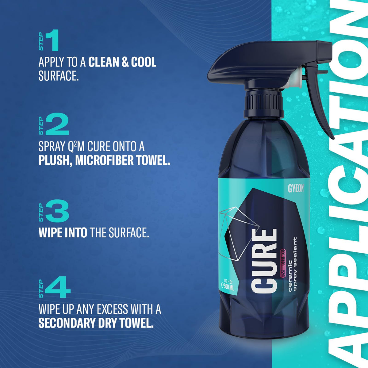 Gyeon Cure ingredient label and directions highlighting safe multi-surface use