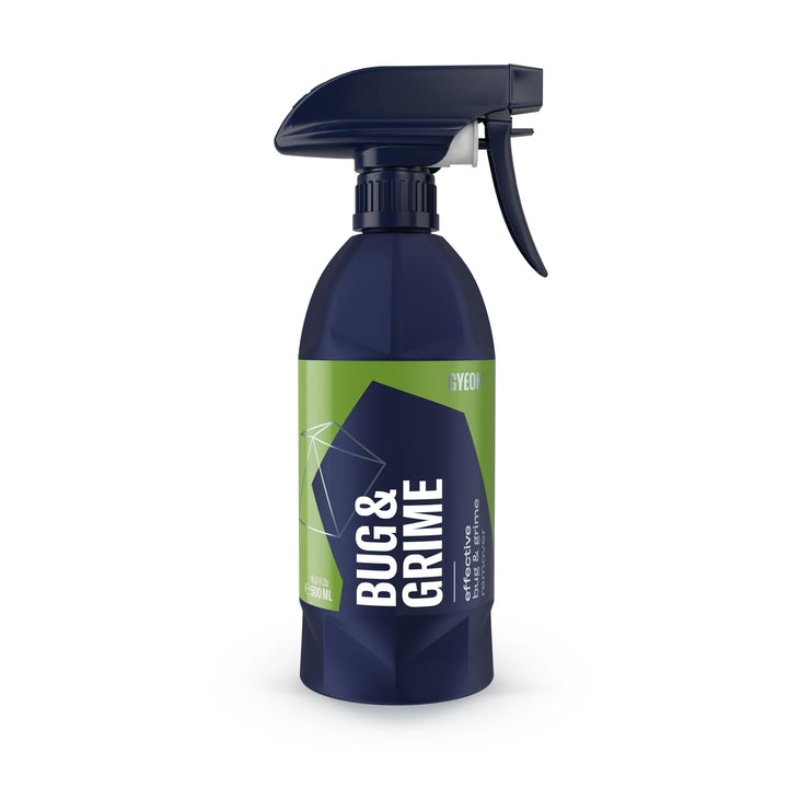 Gyeon bottle front view showing 500ml size and branding benefit: clarity preservation
