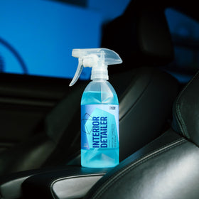 Gyeon bottle shown in hand indicating size and easy handling