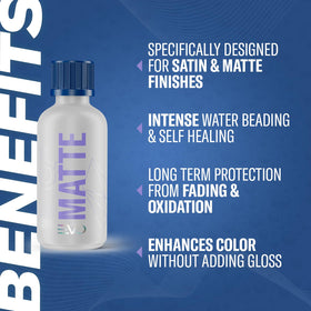 Close-up of GYEON label highlighting product name and application guidance benefits