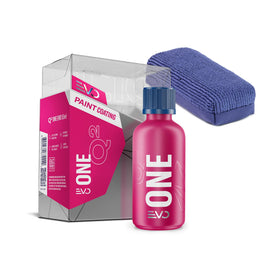 Gyeon front packaging 50ml bottle showing product and benefit of compact professional protection