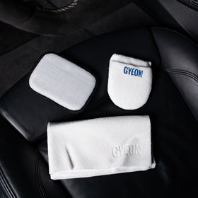 Gyeon bottle in hand to show kit size and portability benefit