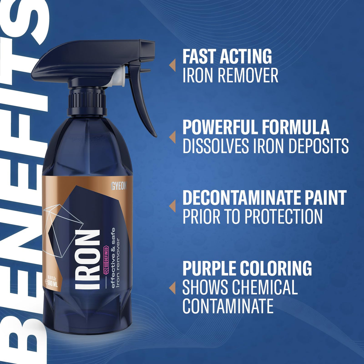 GYEON spraying on alloy wheel removing brake dust for easier cleanup