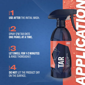 Gyeon bottle in hand for scale and easy application convenience