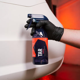 Gyeon close-up of liquid texture demonstrating controlled active formula