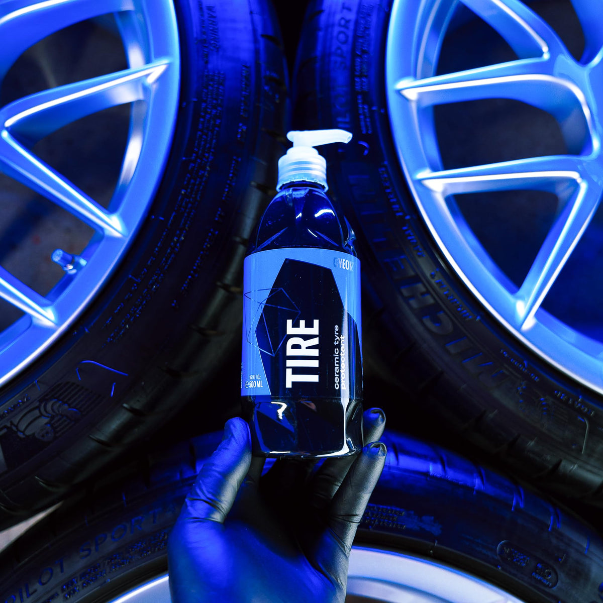 Gyeon label closeup showing product name and usage instructions benefit