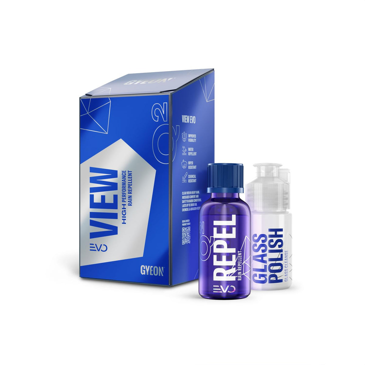 Gyeon packaging showing View EVO kit and easy DIY benefit