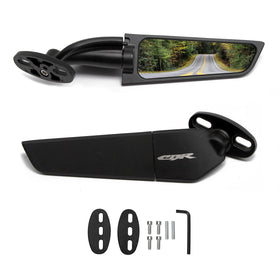 GYMARK front view wing mirror showing aerodynamic shape and improved rear visibility