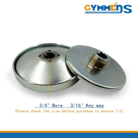 GYMMEDS close-up of 3/4-inch bore and 3/16-inch keyway for secure shaft engagement