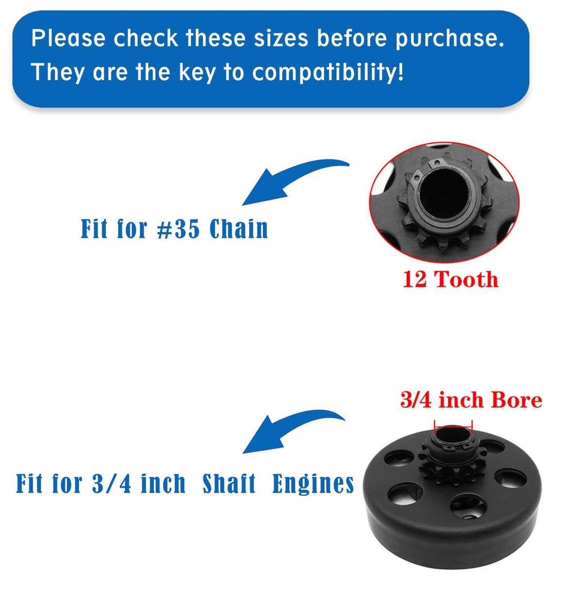 GYMMEDS clutch mounted on Predator 212cc engine demonstrating direct-fit compatibility