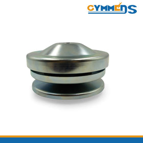 GYMMEDS rim and 6-inch diameter detail improving belt contact and consistent power transfer