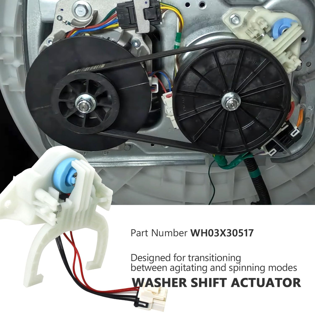 GYOFFULL shift actuator close-up showing durable construction