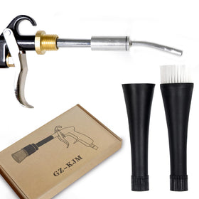 GZ-KJM packaging and included parts displaying gun, nozzle, and brush for ready use