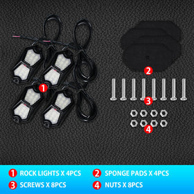 GZ5CG packaged contents with pads screws nuts showing complete kit for straightforward installation