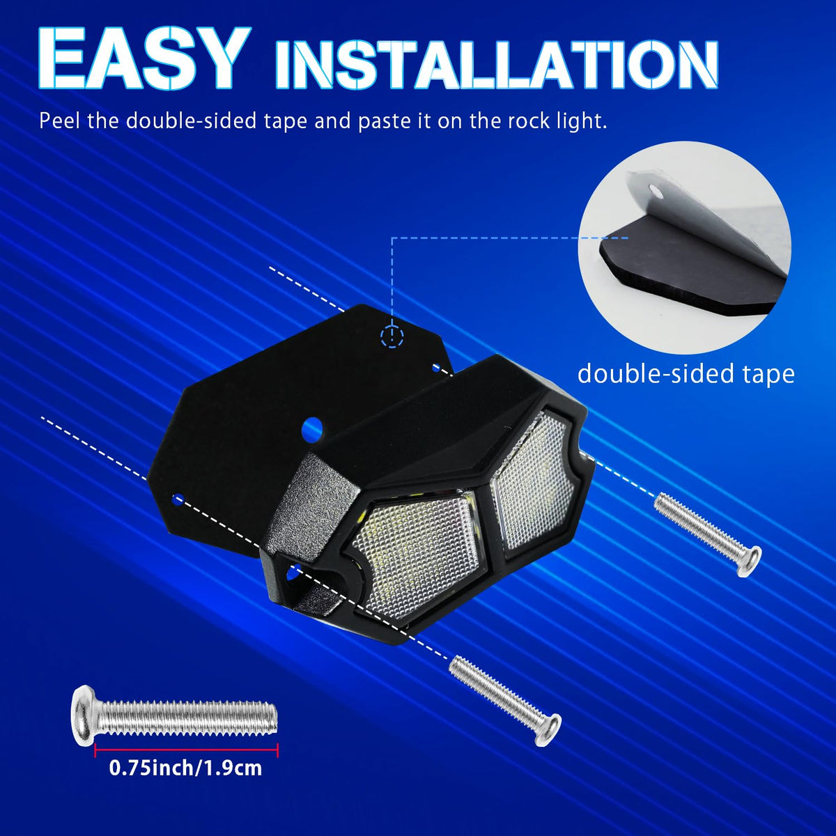 GZ5CG installed under a truck showing wide 210° illumination for improved ground visibility