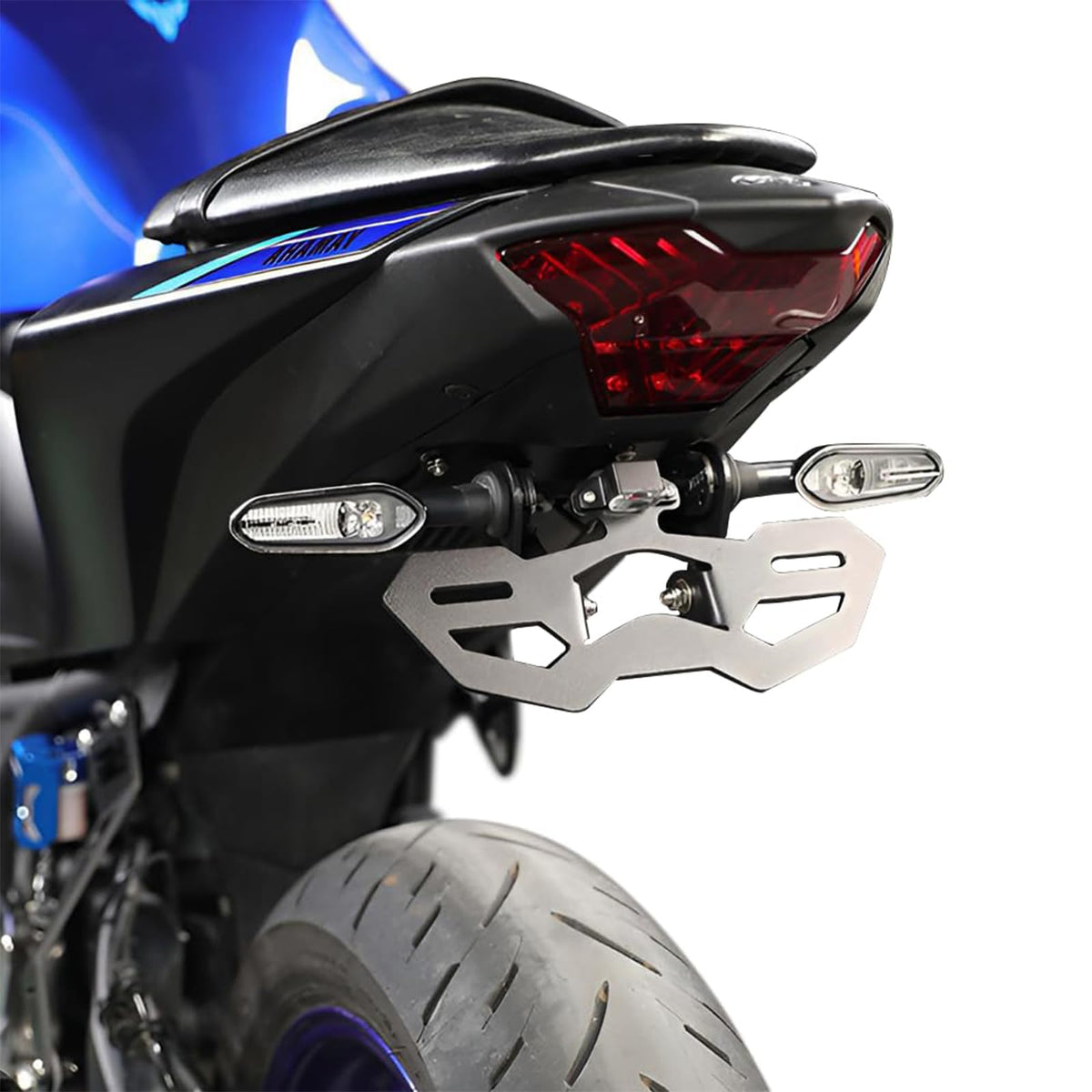 GZDLMoto tail tidy front profile showing slim rear and clean lines for improved looks