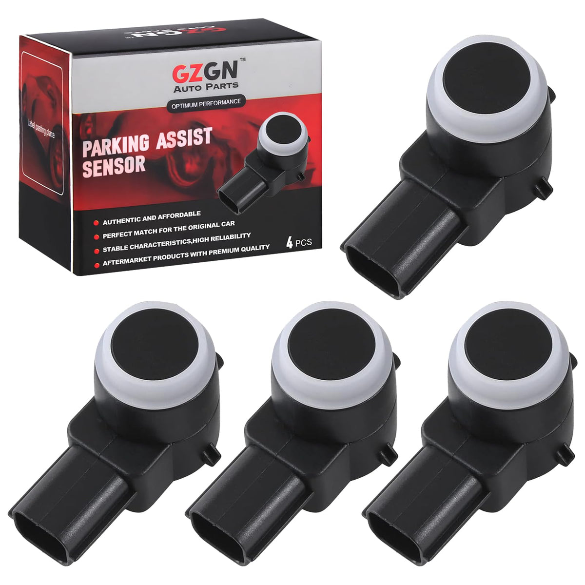 GZGN front view of the 4-piece sensor kit showing full set and benefit quick replacement